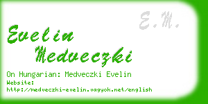 evelin medveczki business card